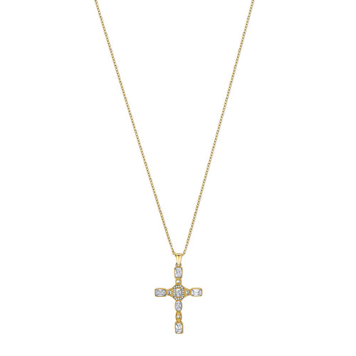 Cross | Forgyldt Rustfrit Stål Halskæde