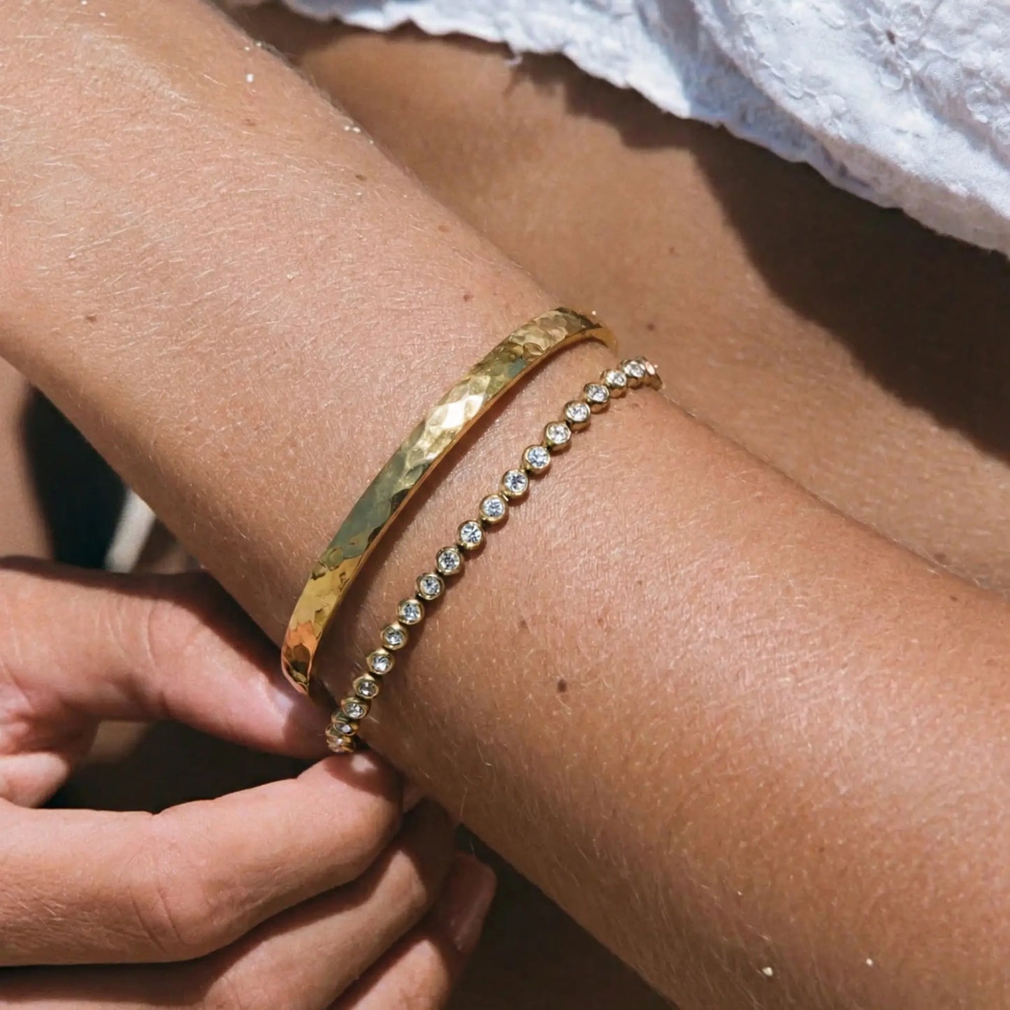 Eleganza | Forgyldt Armbånd i Rustfrit Stål