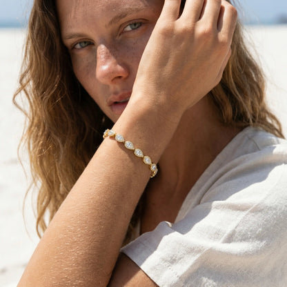 Nordlys | Forgyldt Rustfrit Stål Armbånd