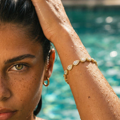 Nordlys | Forgyldt Rustfrit Stål Armbånd