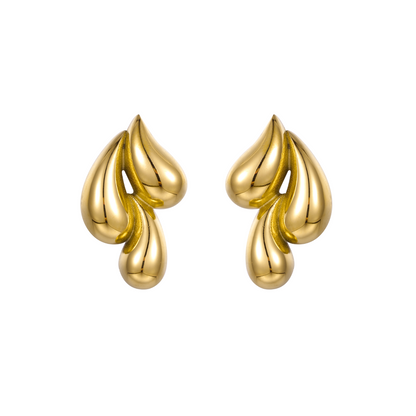 Aurelia | Guldbelagte Ståløreringe