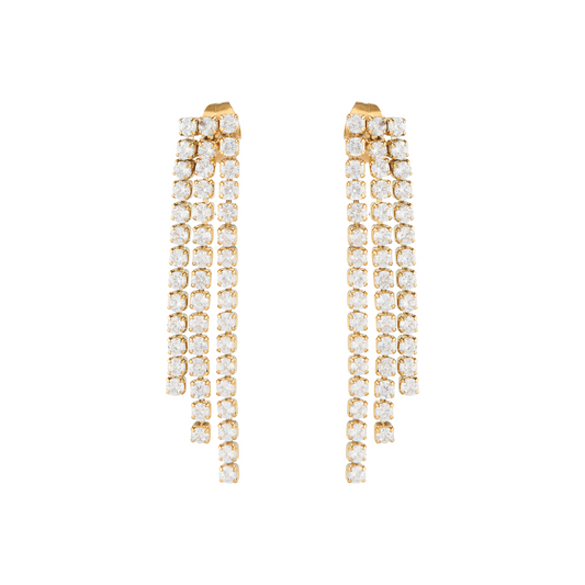 Caelia | Forgyldt Rustfrit Stål Øreringe