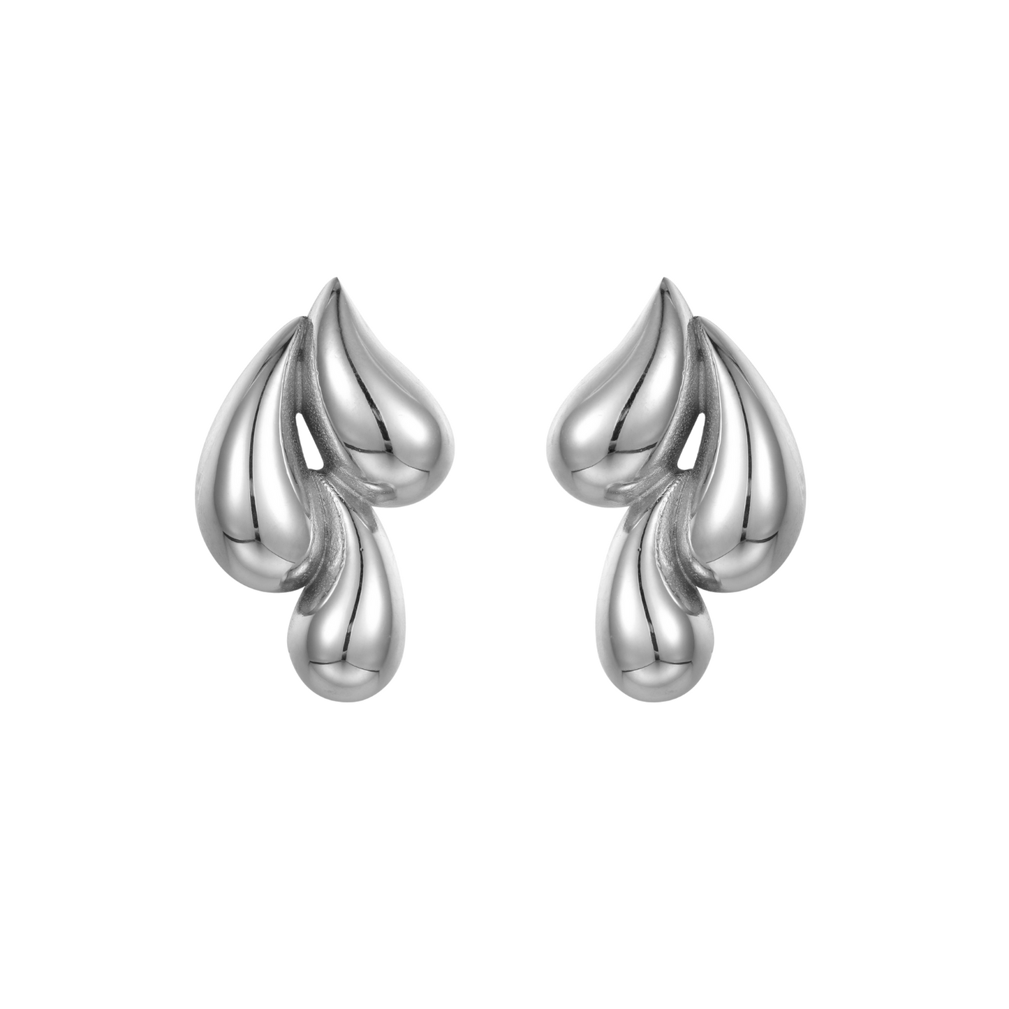 Aurelia | Guldbelagte Ståløreringe