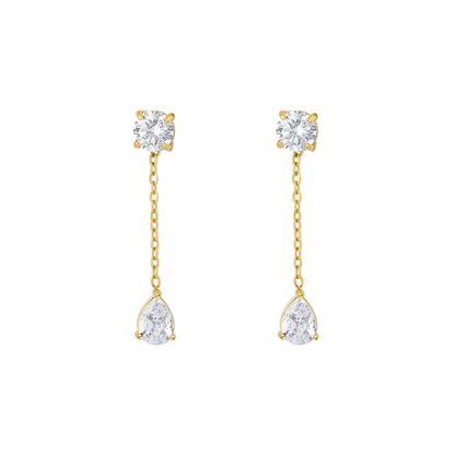 Aura | Forgyldte Øreringe i Rustfrit Stål