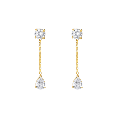 Aura | Forgyldte Øreringe i Rustfrit Stål