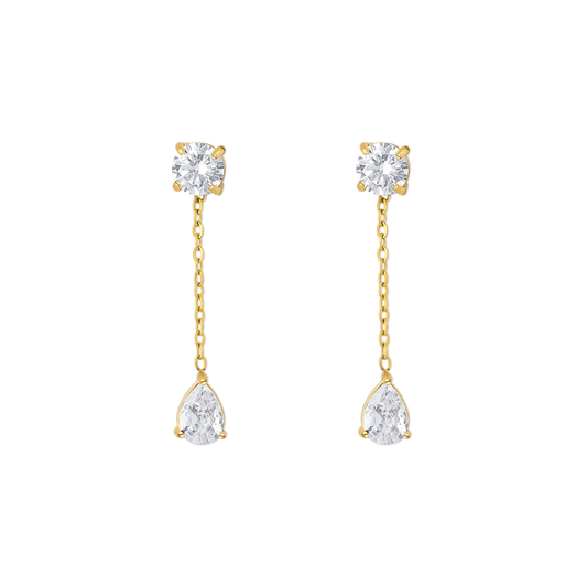 Aura | Forgyldte Øreringe i Rustfrit Stål